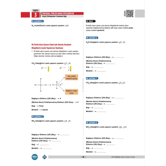 Celal Hoca TYT Kimya Video Ders Kitabı KR Akademi Yayınları