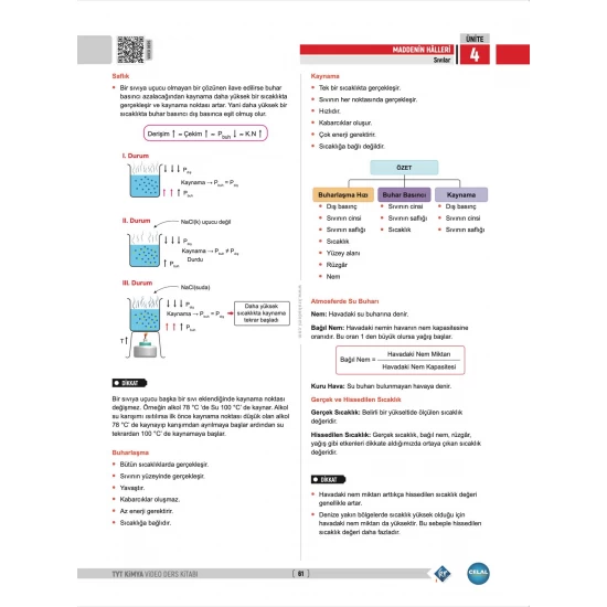 Celal Hoca TYT Kimya Video Ders Kitabı KR Akademi Yayınları