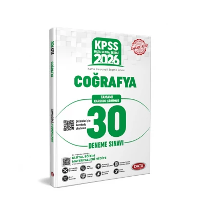 2026 KPSS Ultra Serisi Coğrafya 30 Deneme Sınavı Data Yayınları