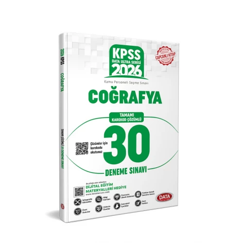 2026 KPSS Ultra Serisi Coğrafya 30 Deneme Sınavı Data Yayınları 2026 KPSS Ultra Serisi Coğrafya 30 Deneme Sınavı Data Yayınları