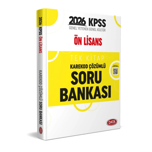 KPSS Önlisans Tek Kitap Karekod Çözümlü Soru Bankası Data Yayınları KPSS Önlisans Tek Kitap Karekod Çözümlü Soru Bankası Data Yayınları