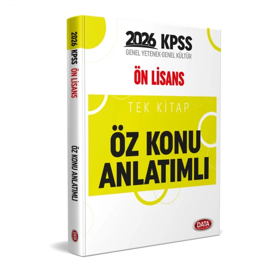 KPSS Önlisans Tek Kitap Öz Konu Anlatımlı Data Yayınları