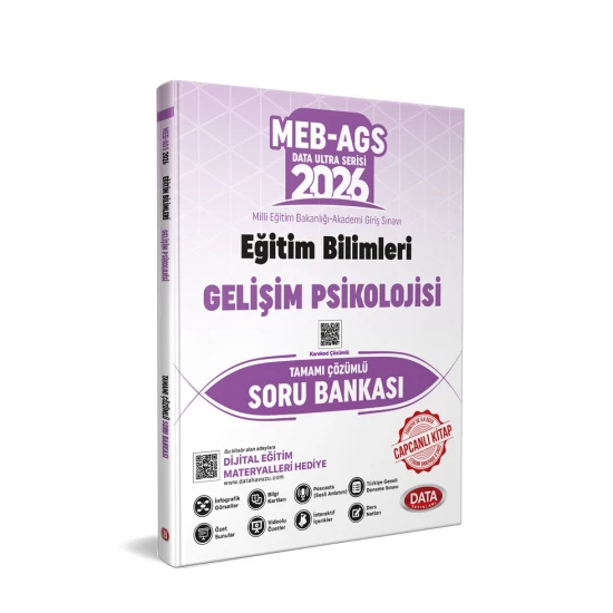 2026 MEB-AGS Eğitim Bilimleri Gelişim Psikolojisi Tamamı Çözümlü Soru Bankası Data Yayınları