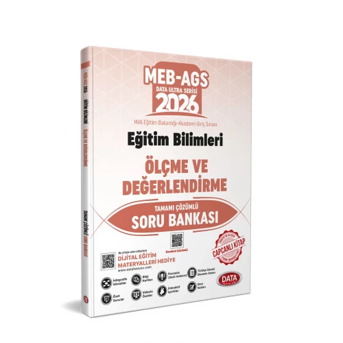 2026 MEB-AGS Eğitim Bilimleri Ölçme ve Değerlendirme Tamamı Çözümlü Soru Bankası Data Yayınları