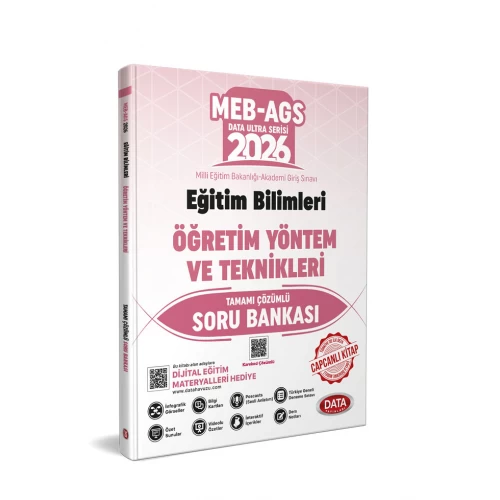 2026 MEB-AGS Eğitim Bilimleri Öğretim Yöntem ve Teknikleri Tamamı Çözümlü Soru Bankası Data Yayınları