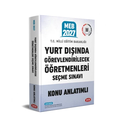 2027 MEB Yurt Dışında Görevlendirilecek Öğretmenleri Seçme Sınavı Hazırlık Kitabı Data Yayınları