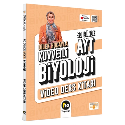 Dilek Hocayla 50 Günde AYT Biyoloji Video Ders Kitabı F10 Yayınları Dilek Hocayla 50 Günde AYT Biyoloji Video Ders Kitabı F10 Yayınları