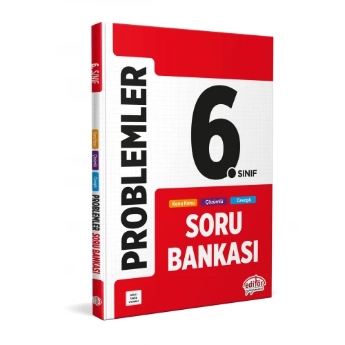 6. Sınıf Problemler Soru Bankası Editör Yayınları