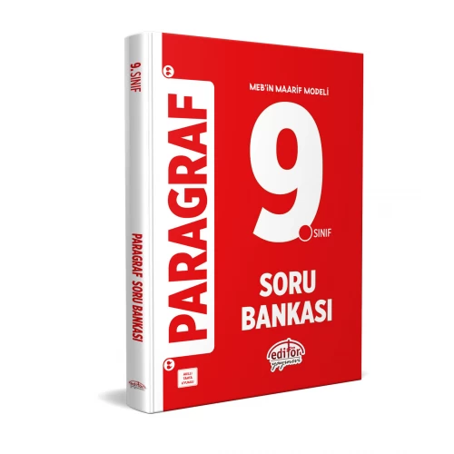 Editör Yayınları Maarif Modeli 9. Sınıf Paragraf Soru Bankası Editör Yayınları Maarif Modeli 9. Sınıf Paragraf Soru Bankası