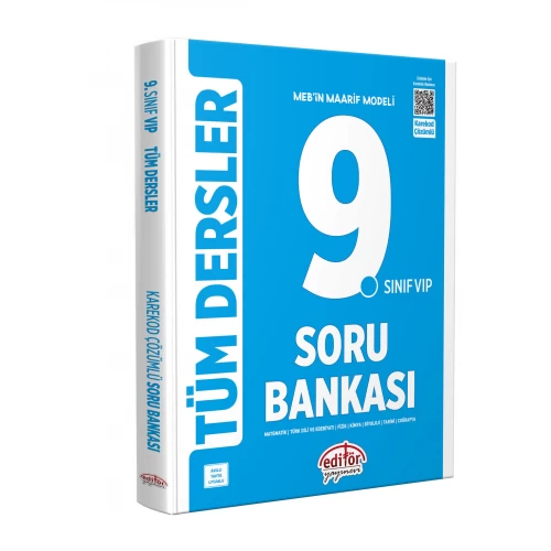 Editör Yayınları Maarif Modeli 9. Sınıf VİP Tüm Dersler Soru Bankası
