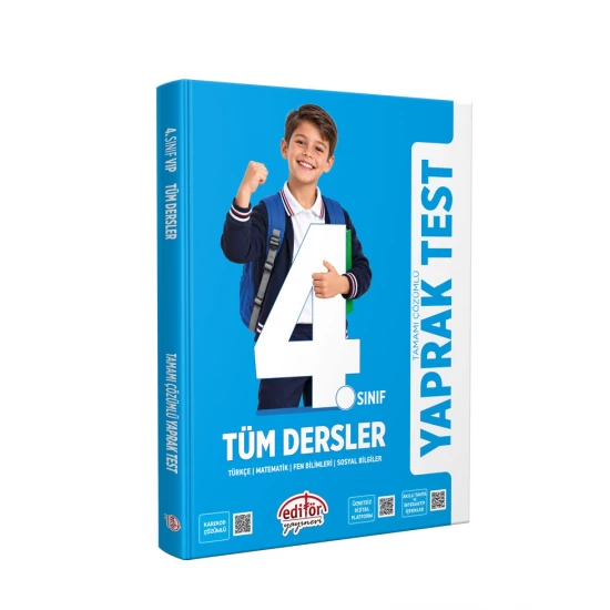 4. Sınıf Tüm Dersler Tamamı Çözümlü Yaprak Test Editör Yayınları