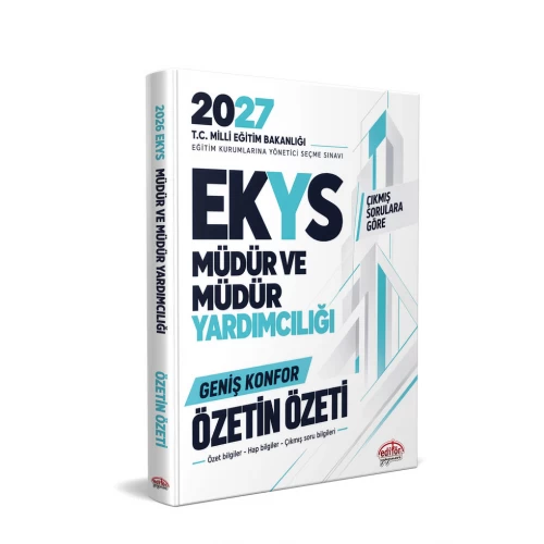 MEB EKYS Müdür ve Müdür Yardımcılığı Özetin Özeti Editör Yayınları