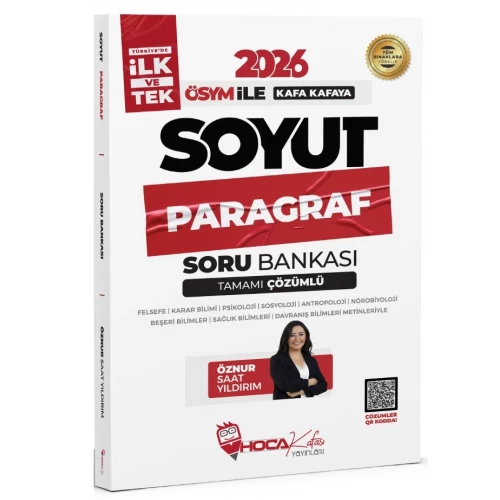 Hoca Kafası Yayınları 2026 KPSS TYT ALES DGS Soyut Paragraf Tamamı Çözümlü Soru Bankası