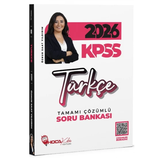 Hoca Kafası Yayınları 2026 KPSS Türkçe Tamamı Çözümlü Soru Bankası
