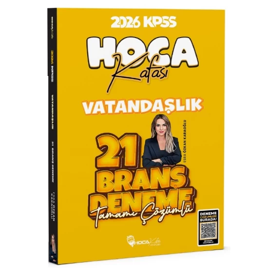 Hoca Kafası Yayınları 2026 KPSS Vatandaşlık Çözümlü 21 Deneme