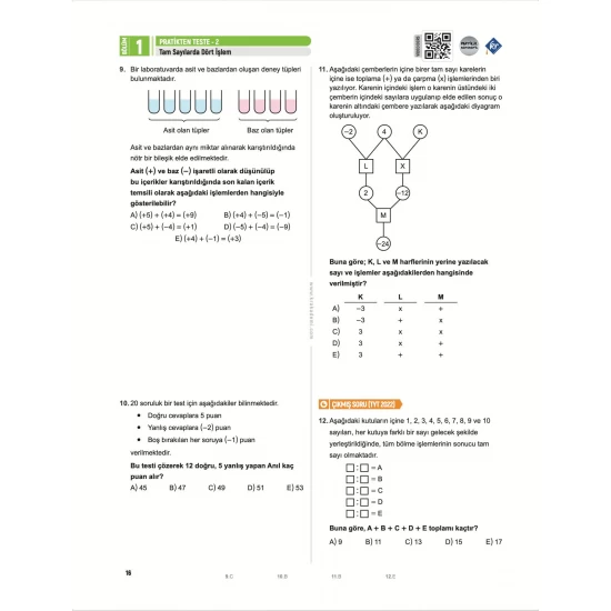 Partikül Matematik Mat-Core 14 Günde Sıfırdan Matematik Video Ders Kitabı KR Akademi Yayınları