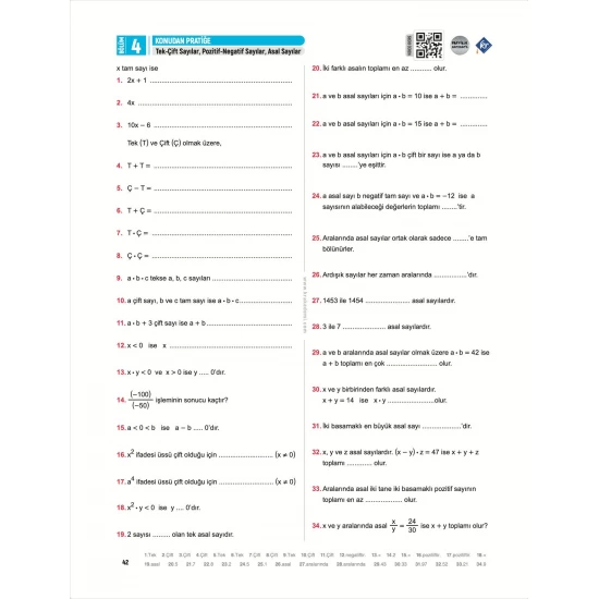 Partikül Matematik Mat-Core 14 Günde Sıfırdan Matematik Video Ders Kitabı KR Akademi Yayınları