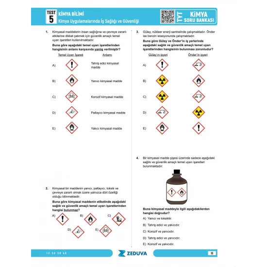 Zeduva Yayınları Meschemy Kimya TYT Kimya 1 Kitap 3 Kamp Soru Bankası