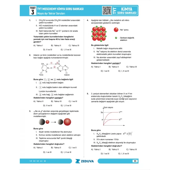 Zeduva Yayınları Meschemy Kimya TYT Kimya 1 Kitap 3 Kamp Soru Bankası