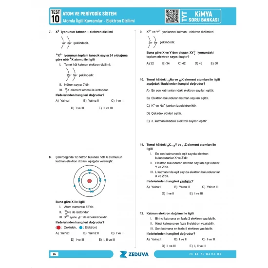 Zeduva Yayınları Meschemy Kimya TYT Kimya 1 Kitap 3 Kamp Soru Bankası