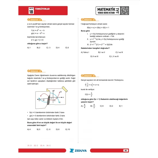 Zeduva Yayınları SML Matematik TYT Matematik 1 Kitap 3 Kamp Video Ders Kitabı