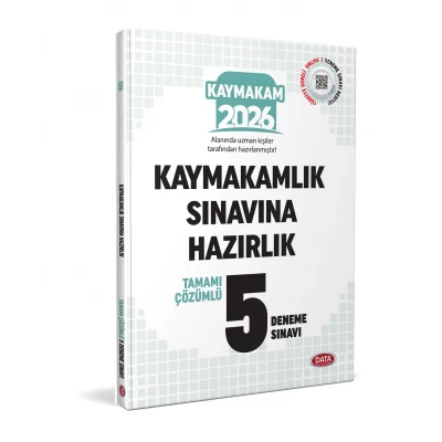 Kaymakamlık Sınavına Hazırlık Tamamı Çözümlü 5 Deneme Sınavı Data Yayınları