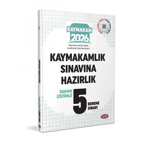 Kaymakamlık Sınavına Hazırlık Tamamı Çözümlü 5 Deneme Sınavı Data Yayınları Kaymakamlık Sınavına Hazırlık Tamamı Çözümlü 5 Deneme Sınavı Data Yayınları