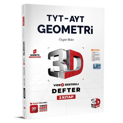 TYT - AYT Geometri Video Destekli Defter 2. Kitap 3D Yayınları