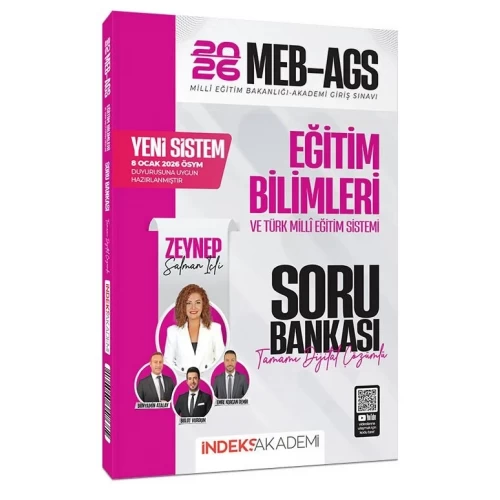 İndeks Akademi 2026 MEB-AGS Eğitim Bilimleri ve Türk Milli Eğitim Sistemi Çözümlü Soru Bankası