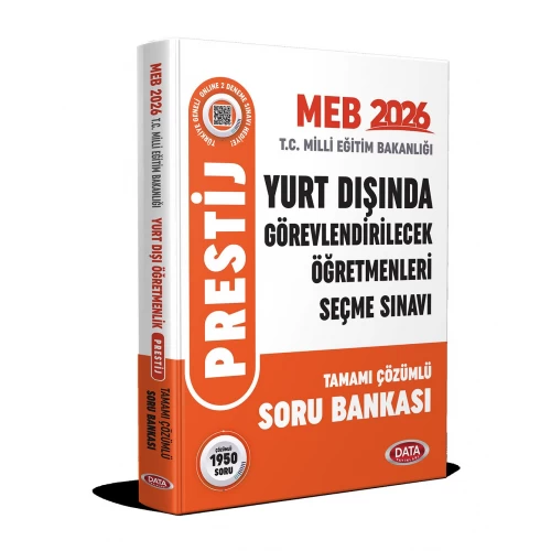 2026 MEB Yurt Dışında Görevlendirilecek Öğretmenleri Seçme Sınavı Tamamı Çözümlü Soru Bankası Data Yayınları 2026 MEB Yurt Dışında Görevlendirilecek Öğretmenleri Seçme Sınavı Tamamı Çözümlü Soru Bankası Data Yayınları