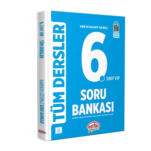 Editör Yayınları Maarif Modeli 6. Sınıf VİP Tüm Dersler Soru Bankası