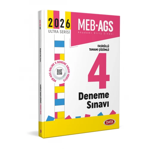 MEB AGS Fasiküllü Tamamı Çözümlü 4 Deneme Sınavı Data Yayınları