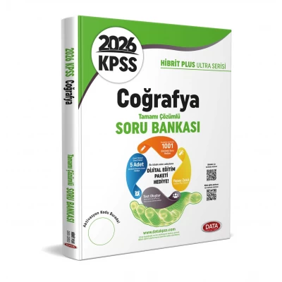2026 KPSS Hibrit Plus Ultra Serisi Coğrafya Soru Bankası - Karekod Çözümlü Data Yayınları