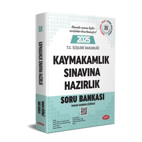 2025 Kaymakamlık Sınavına Hazırlık Tamamı Çözümlü Soru Bankası Data Yayınları
