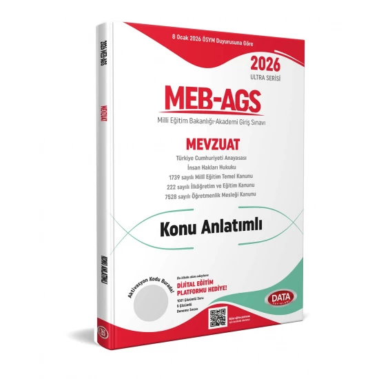 2026 MEB AGS Ultra Serisi Mevzuat Konu Anlatımlı Data Yayınları