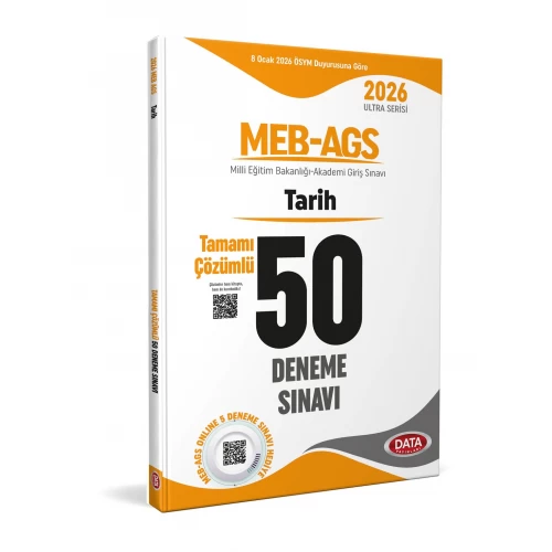 2026 MEB AGS Tarih Tamamı Çözümlü 50 Deneme Sınavı Data Yayınları