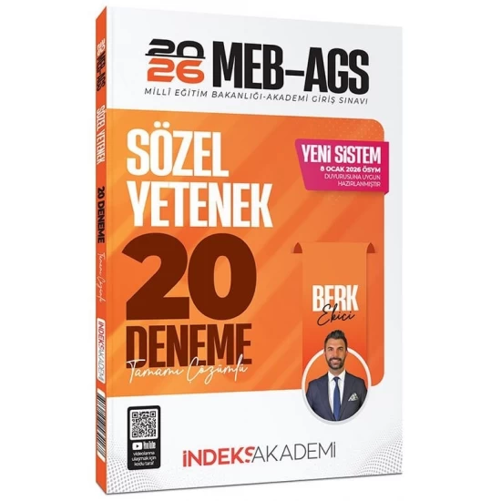 İndeks Akademi 2026 MEB-AGS Sözel Yetenek Çözümlü 20 Deneme