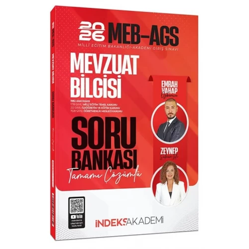 İndeks Akademi 2026 MEB-AGS Mevzuat Bilgisi Çözümlü Soru Bankası