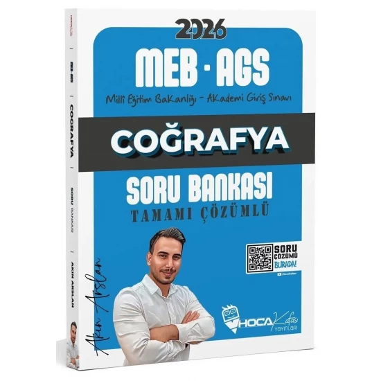 Hoca Kafası Yayınları 2026 MEB-AGS Coğrafya Çözümlü Soru Bankası