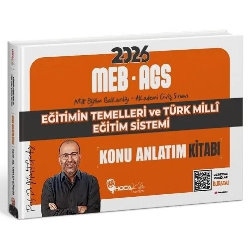 Hoca Kafası Yayınları 2026 MEB-AGS Eğitimin Temelleri ve Türk Milli Eğitim Sistemi Konu Anlatım Kitabı