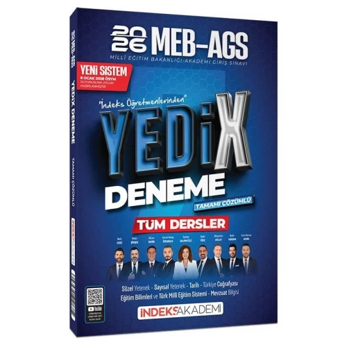 İndeks Akademi 2026 MEB-AGS Tüm Dersler YediX 7 Deneme Çözümlü İndeks Akademi 2026 MEB-AGS Tüm Dersler YediX 7 Deneme Çözümlü