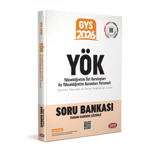 2026 GYS YÖK Üst Kuruluşları ile YÖK Personeli GYS Soru Bankası Data Yayınları 2026 GYS YÖK Üst Kuruluşları ile YÖK Personeli GYS Soru Bankası Data Yayınları