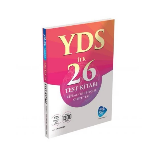Me Too Publishing YDS İlk 26 Test Kitabı Cloze Test