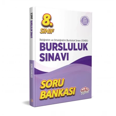8. Sınıf Bursluluk Sınavı Soru Bankası Editör Yayınları