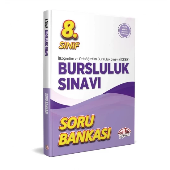 8. Sınıf Bursluluk Sınavı Soru Bankası Editör Yayınları