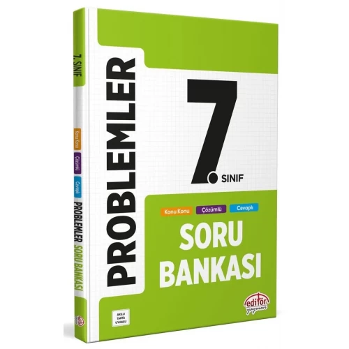 7. Sınıf Problemler Soru Bankası Editör Yayınları