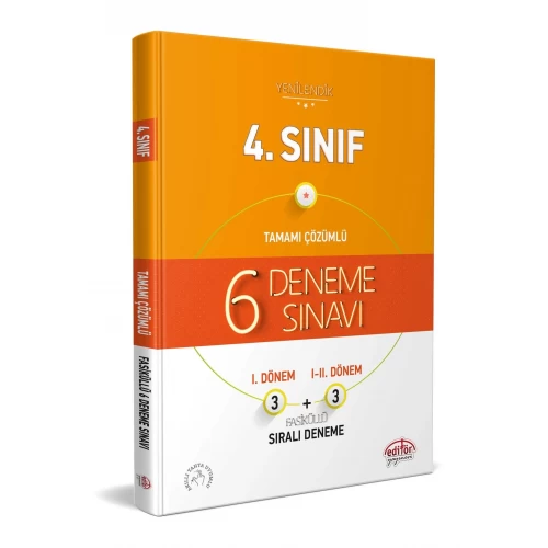 4. Sınıf Tamamı Çözümlü 6 Fasiküllü Deneme Sınavı Editör Yayınları 4. Sınıf Tamamı Çözümlü 6 Fasiküllü Deneme Sınavı Editör Yayınları