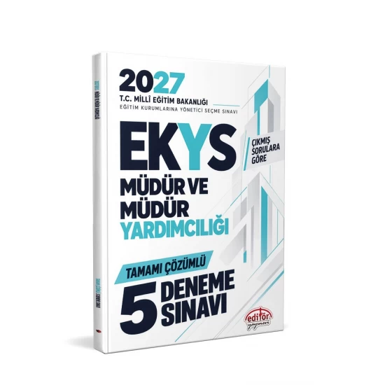 MEB EKYS Müdür ve Müdür Yardımcılığı Tamamı Çözümlü 5 Deneme Sınavı Editör Yayınları MEB EKYS Müdür ve Müdür Yardımcılığı Tamamı Çözümlü 5 Deneme Sınavı Editör Yayınları