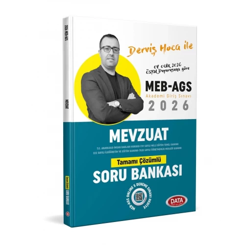 Derviş Hoca ile 2026 AGS Mevzuat Tamamı Çözümlü Soru Bankası Data Yayınları