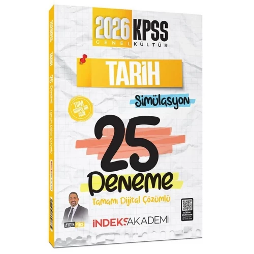 İndeks Akademi 2026 KPSS Tarih Simülasyon Çözümlü 25 Deneme